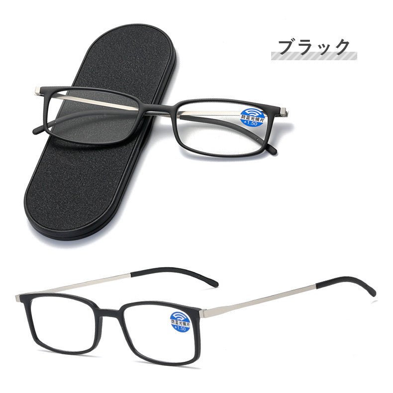 大人気♡　老眼鏡　シニアグラス　リムレス＆ブルーライトカット　＋１．５　レッド - 6
